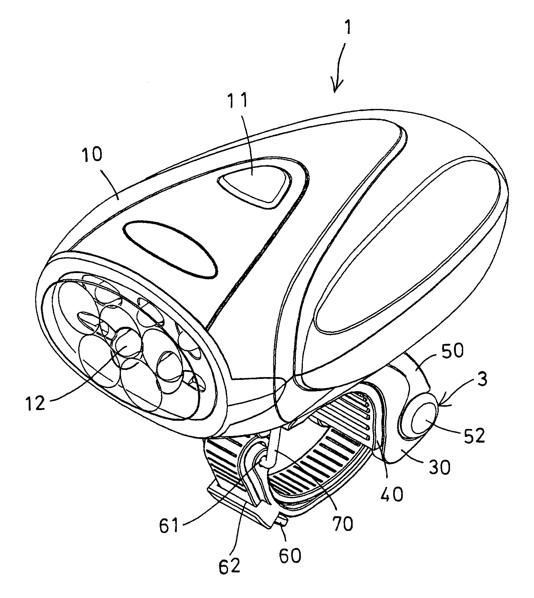 Light device for attaching to objects