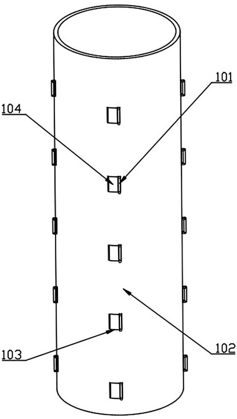 Concrete pouring equipment for bridge pier column