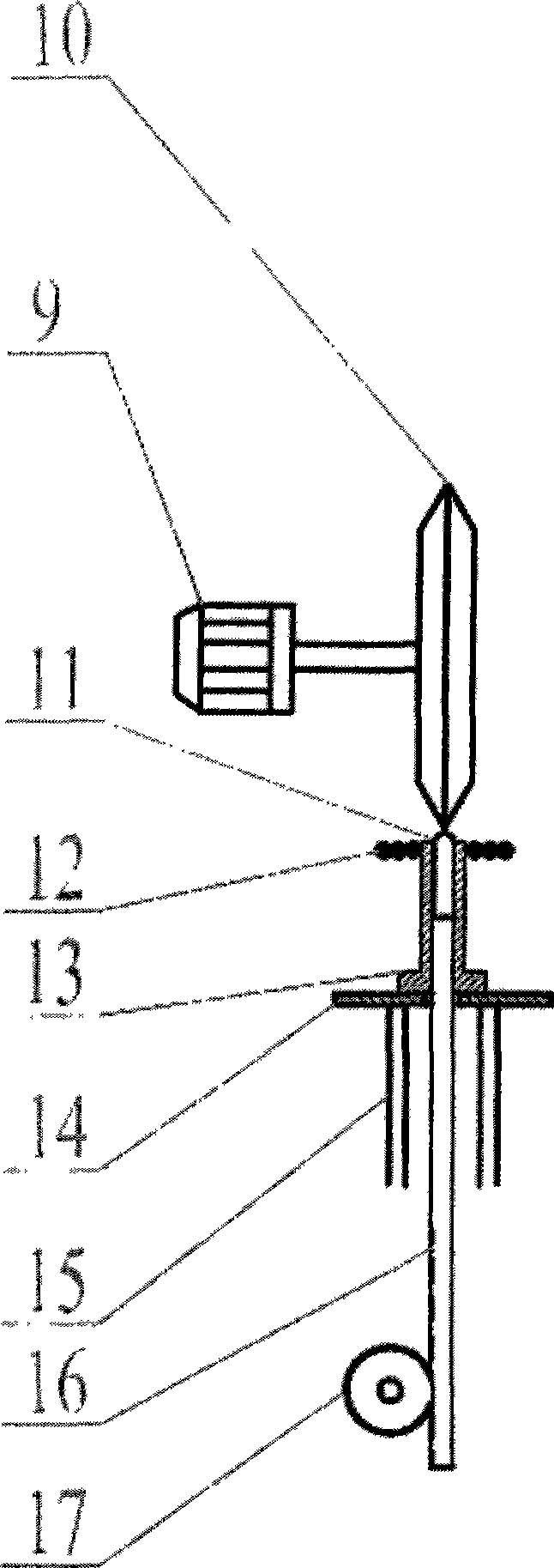 Method and device for manufacturing metal amorphous wires