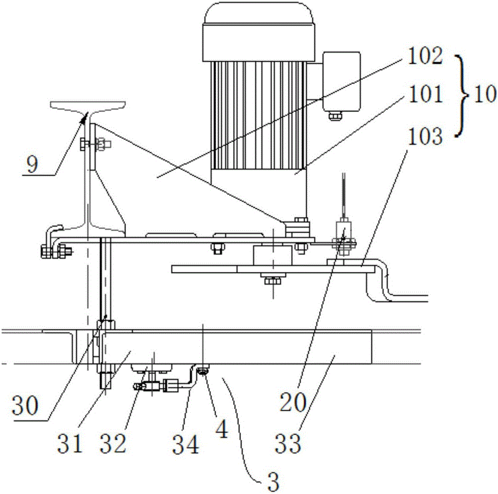 Electric double-track turnout