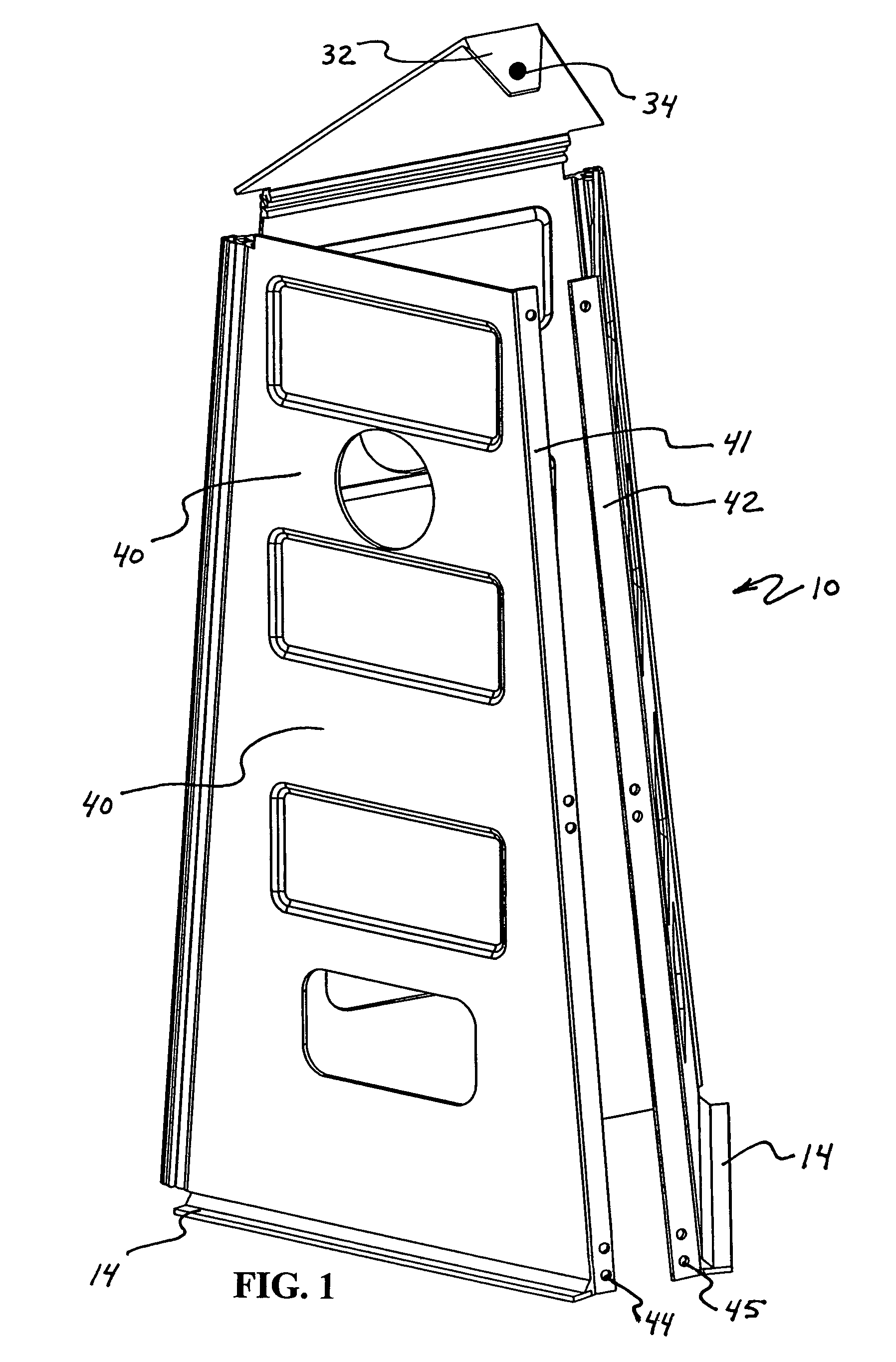 Collapsible construction barrier
