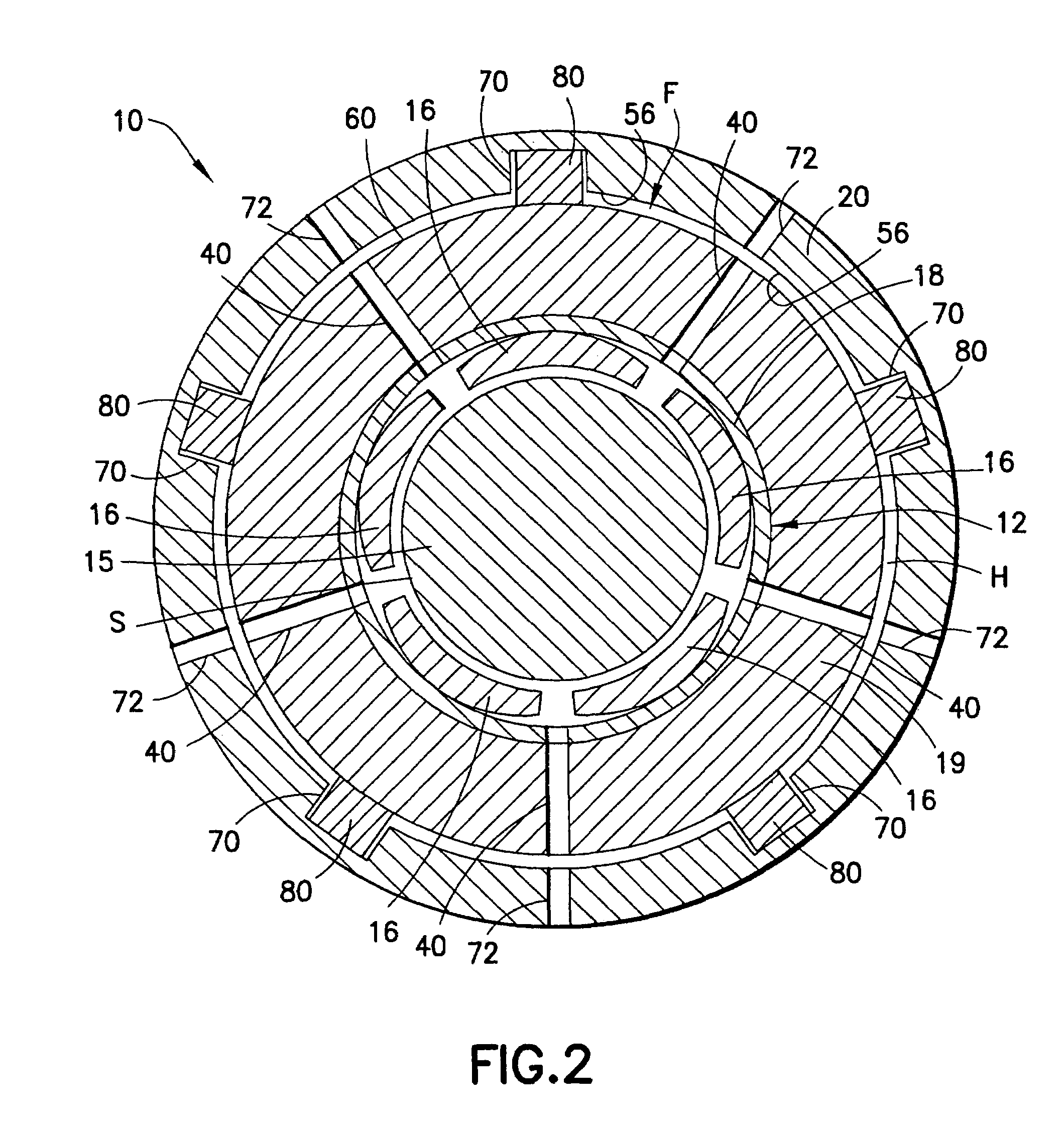 Bearing assembly and centering support structure therefor
