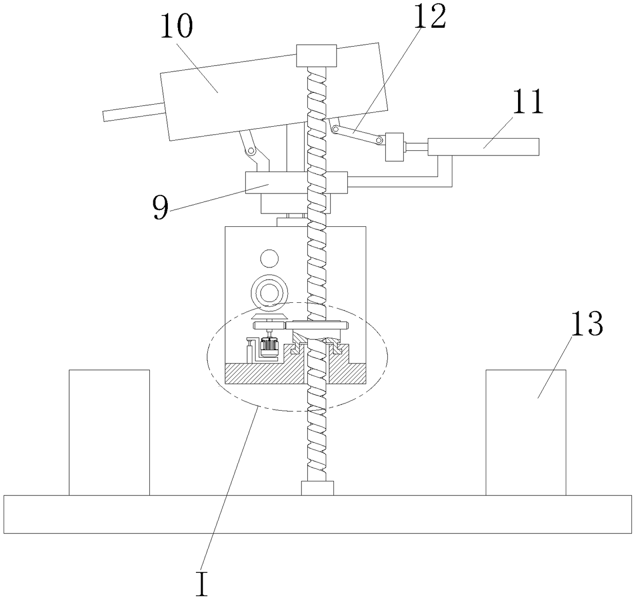 Double-station-switching type thermal spraying device