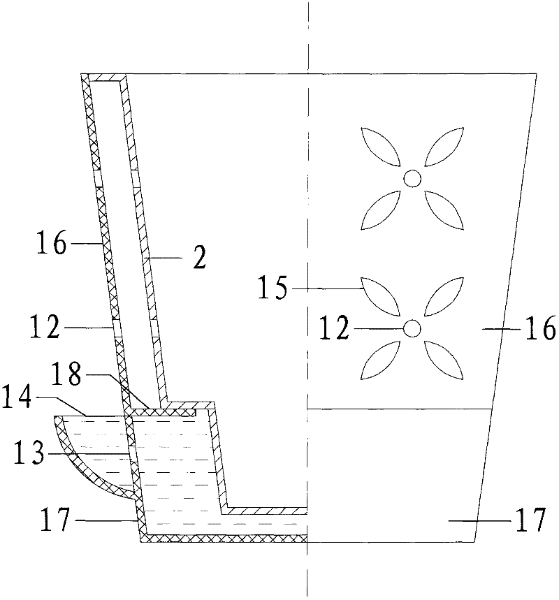Ladder self-priming double layer flower pot