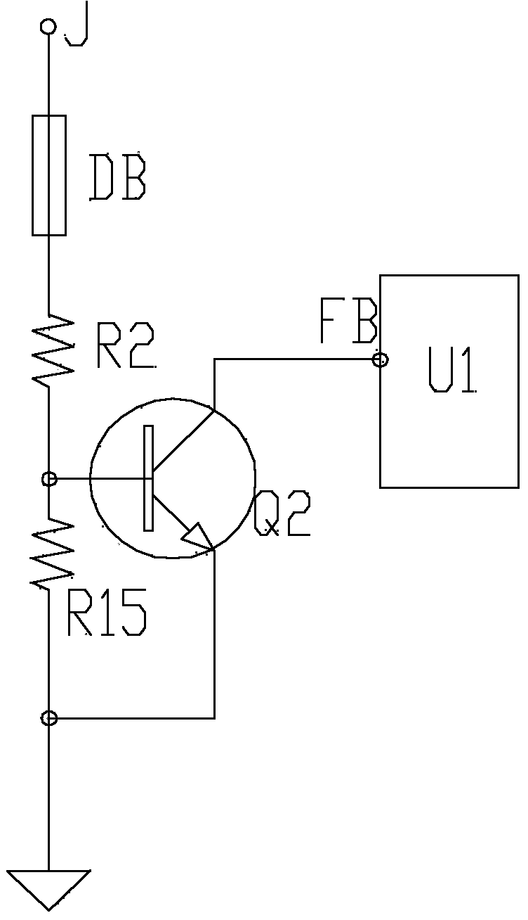 Low-cost alternating-current input overvoltage protection circuit and switching power supply