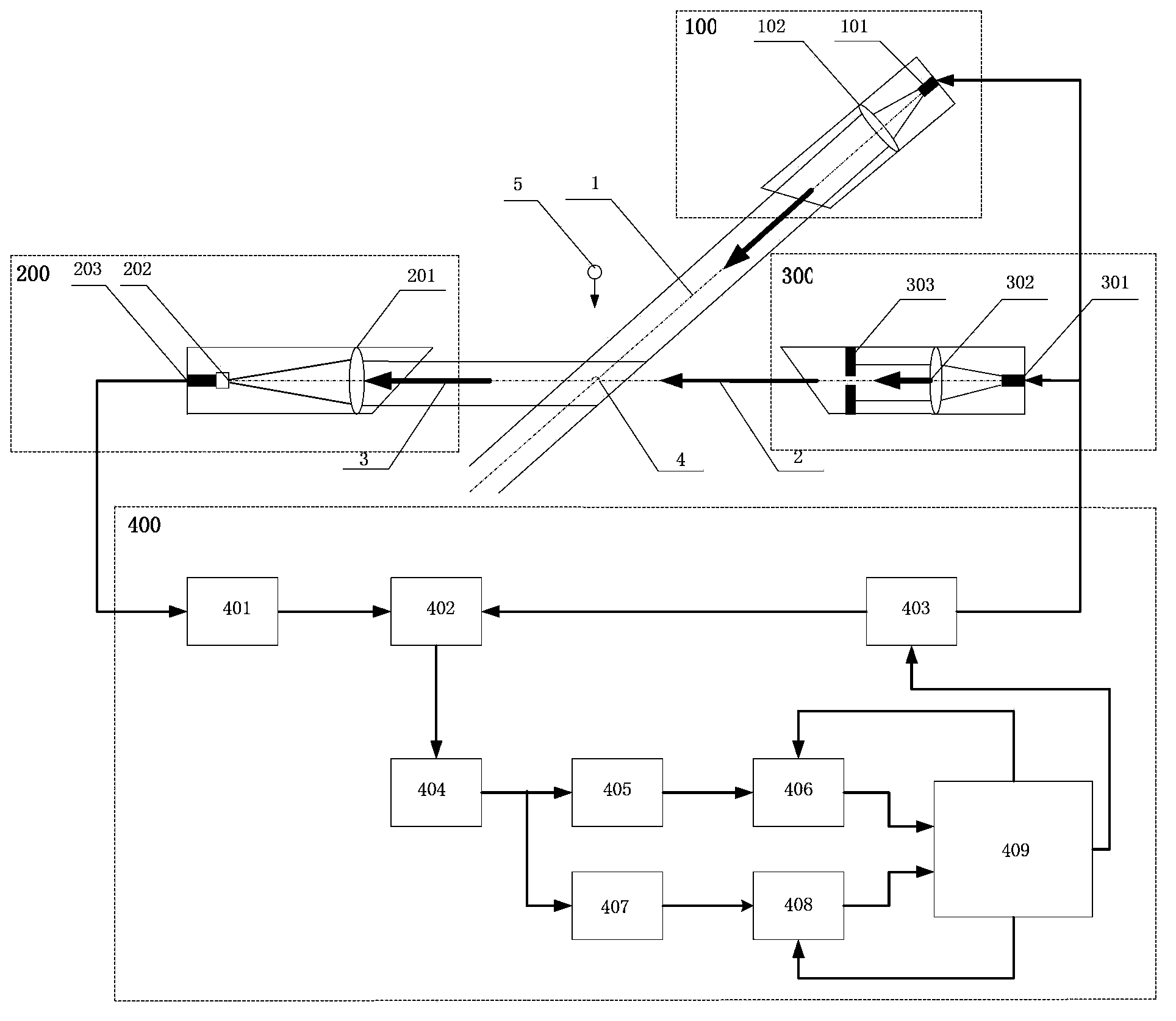 Online observation device and method for weather phenomena based on light attenuation and scattering theory