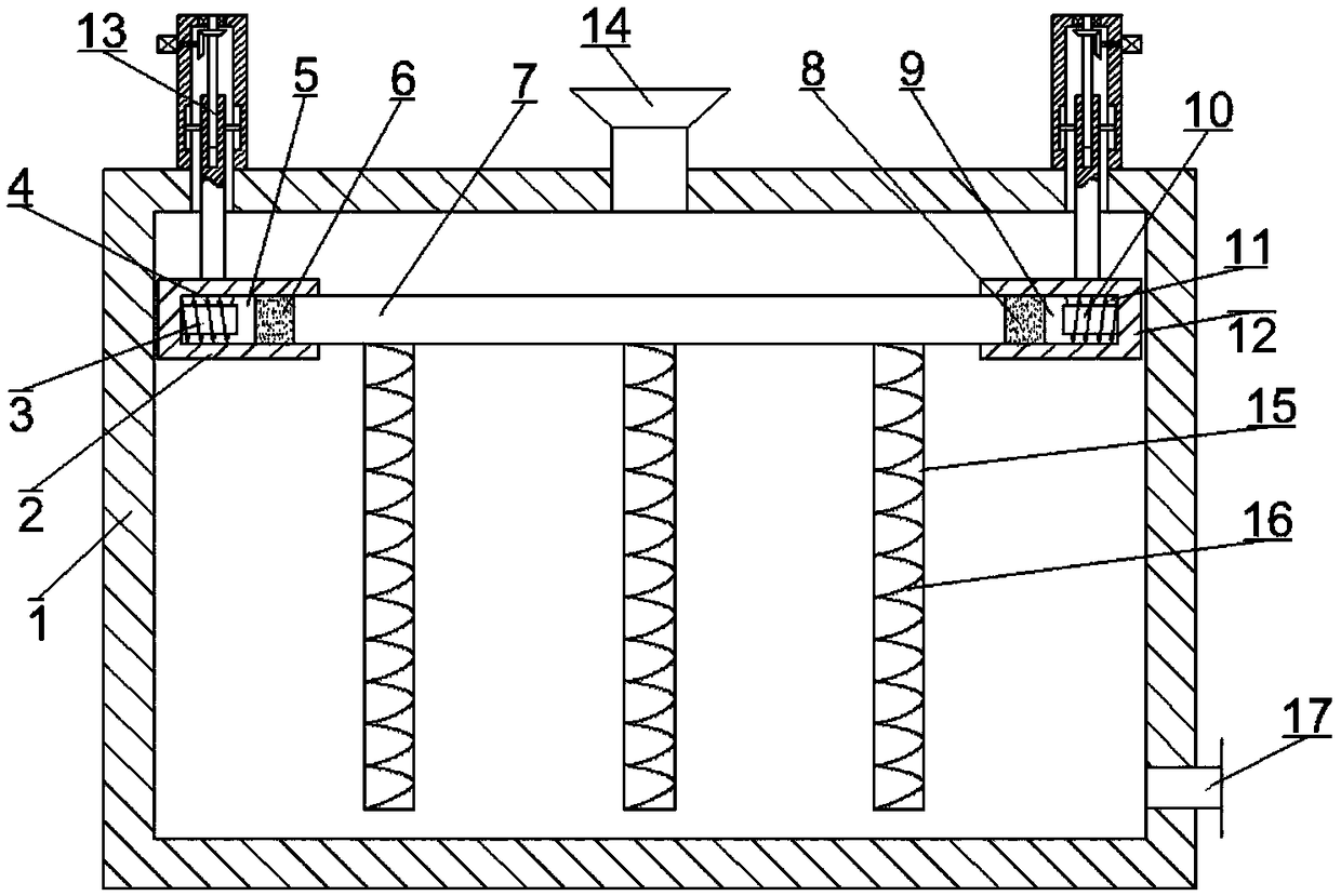 Drying equipment for tea production with multidirectional disturbance function