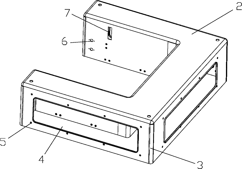 Case for combined scale and method for manufacturing same