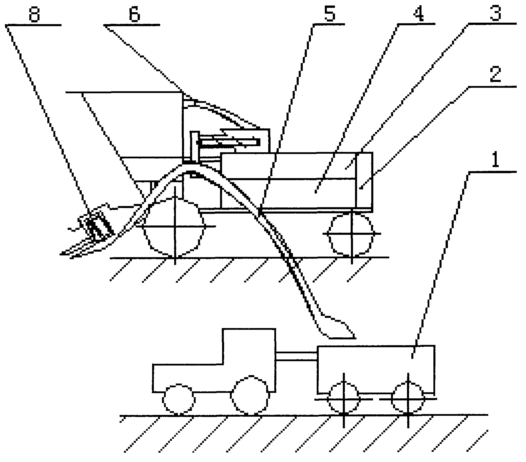 Self-propelled combine corn harvester for harvesting spike or seed, collecting straws and juicing