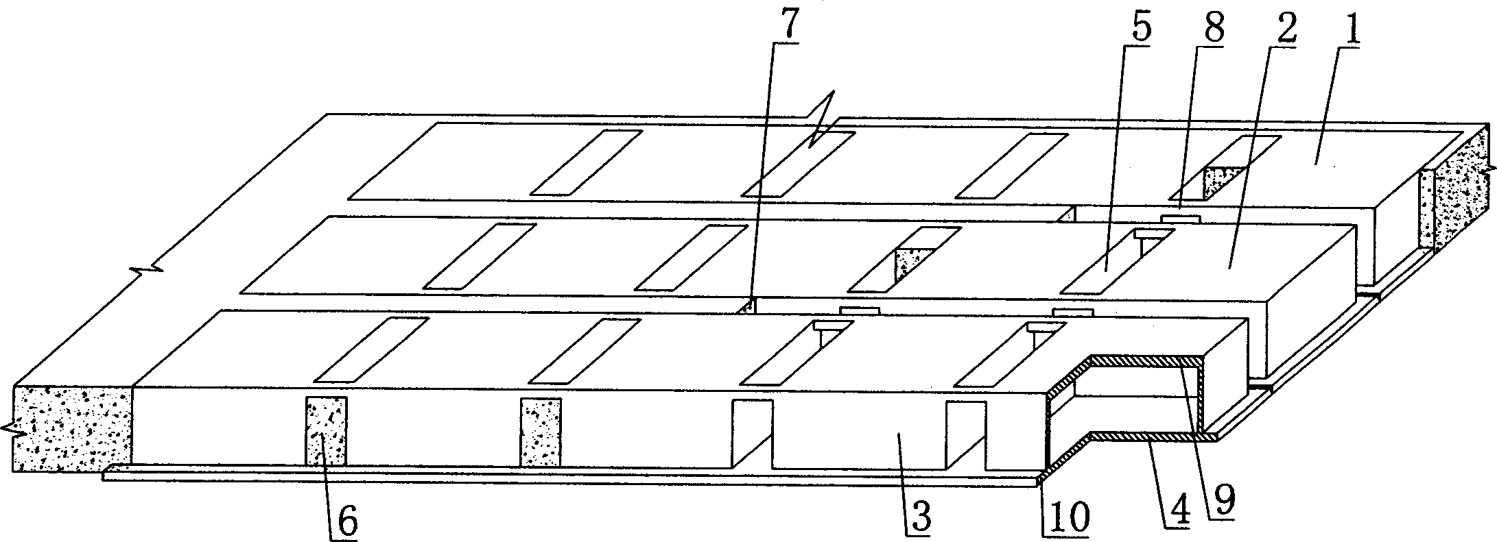 Reinforced concrete hollow slab