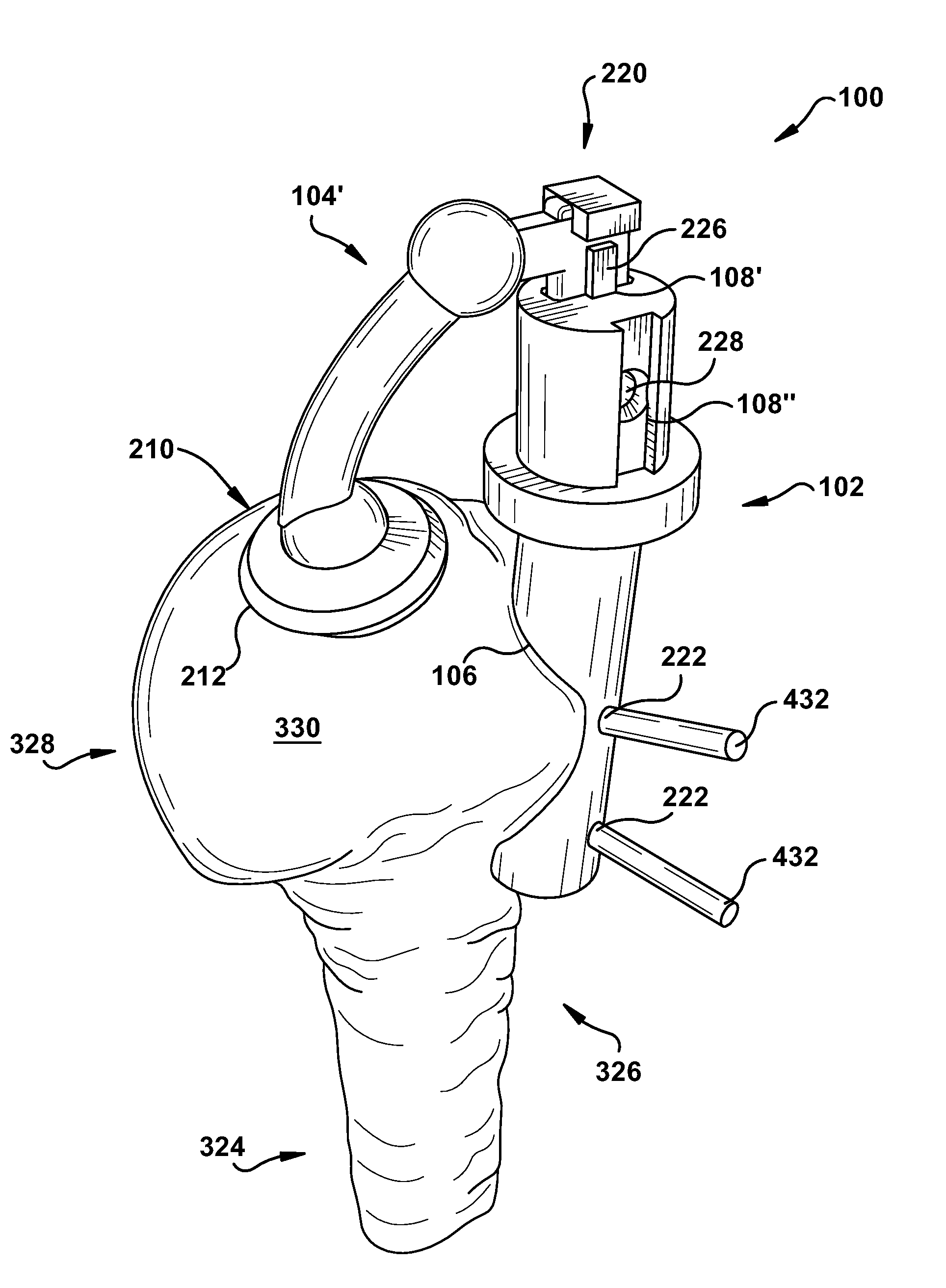 Apparatus and method for providing a reference indication to a patient tissue