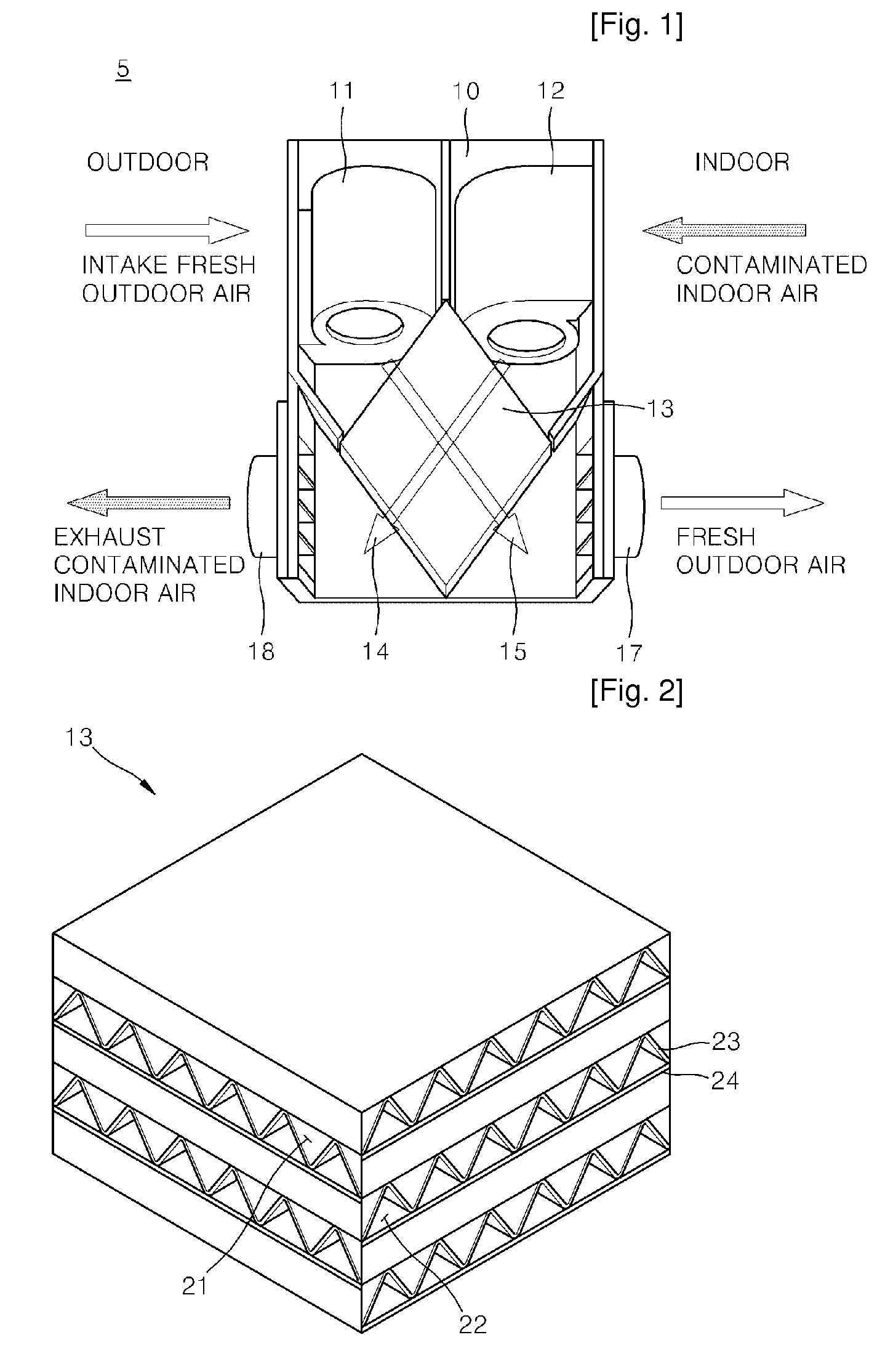Heat conduction unit with improved laminar