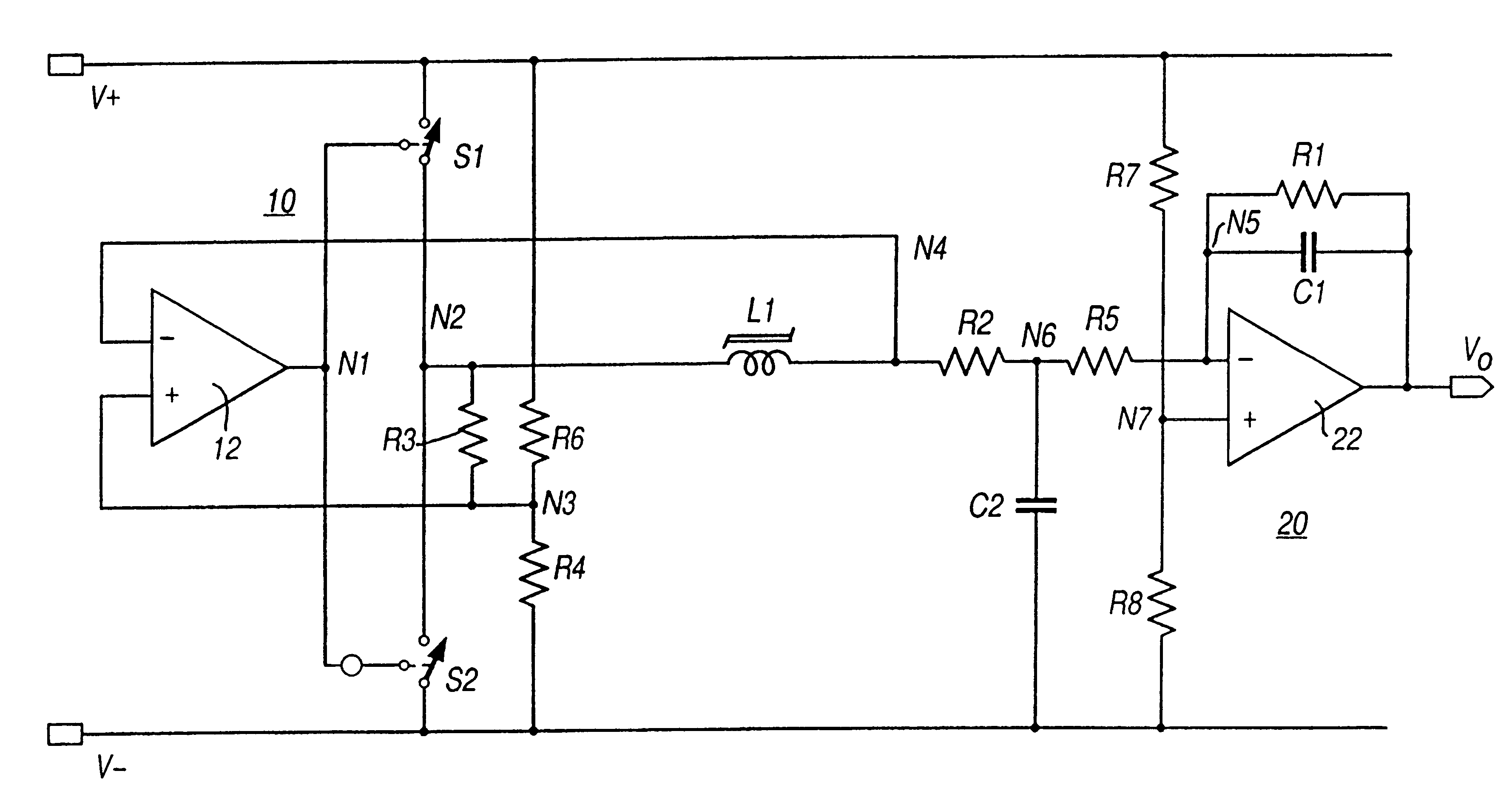 Conditioner circuit for magnetic field sensor