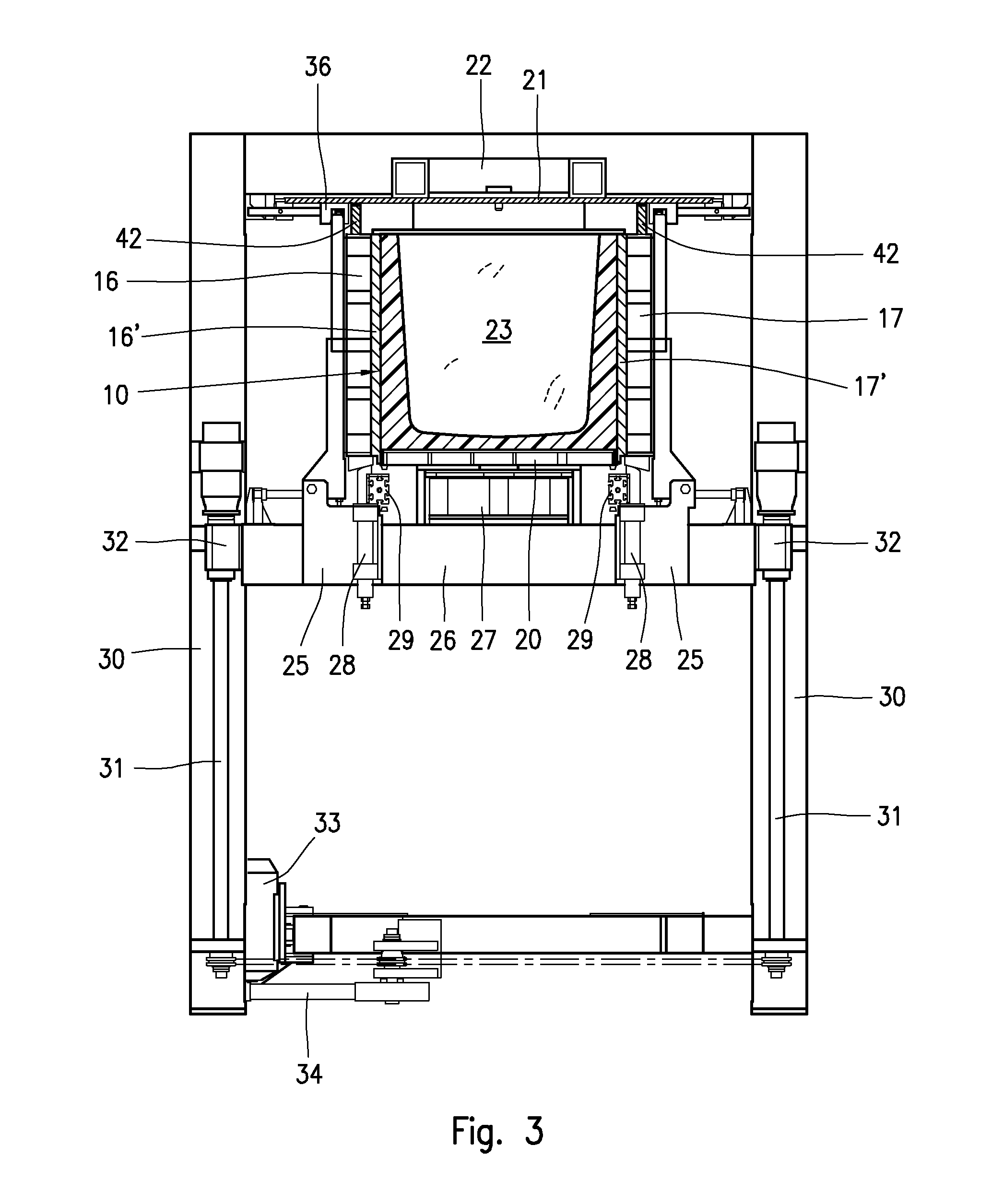 Vacuum-assisted foaming method and apparatus for moulding insulation of refrigeration containers