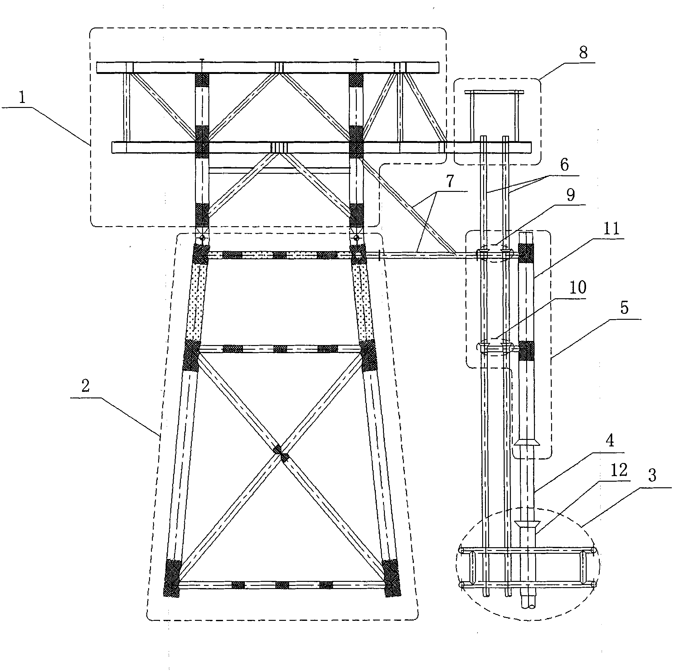 Method for increasing well slots without stopping production on offshore petroleum platform