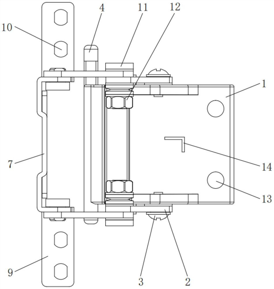 Novel rotating shaft structure for draw-bar box