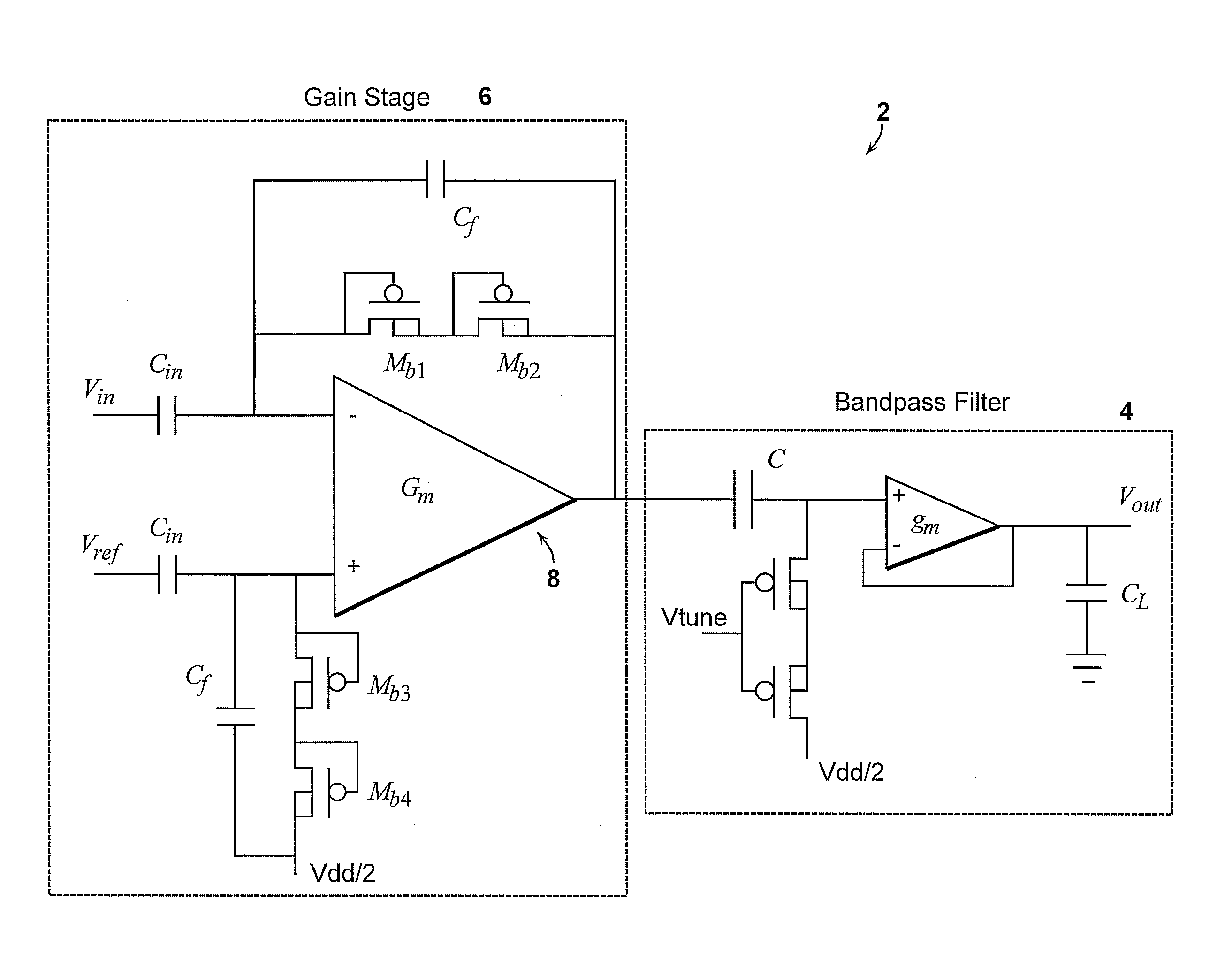 Micropower neural amplifier with adaptive input-referred noise