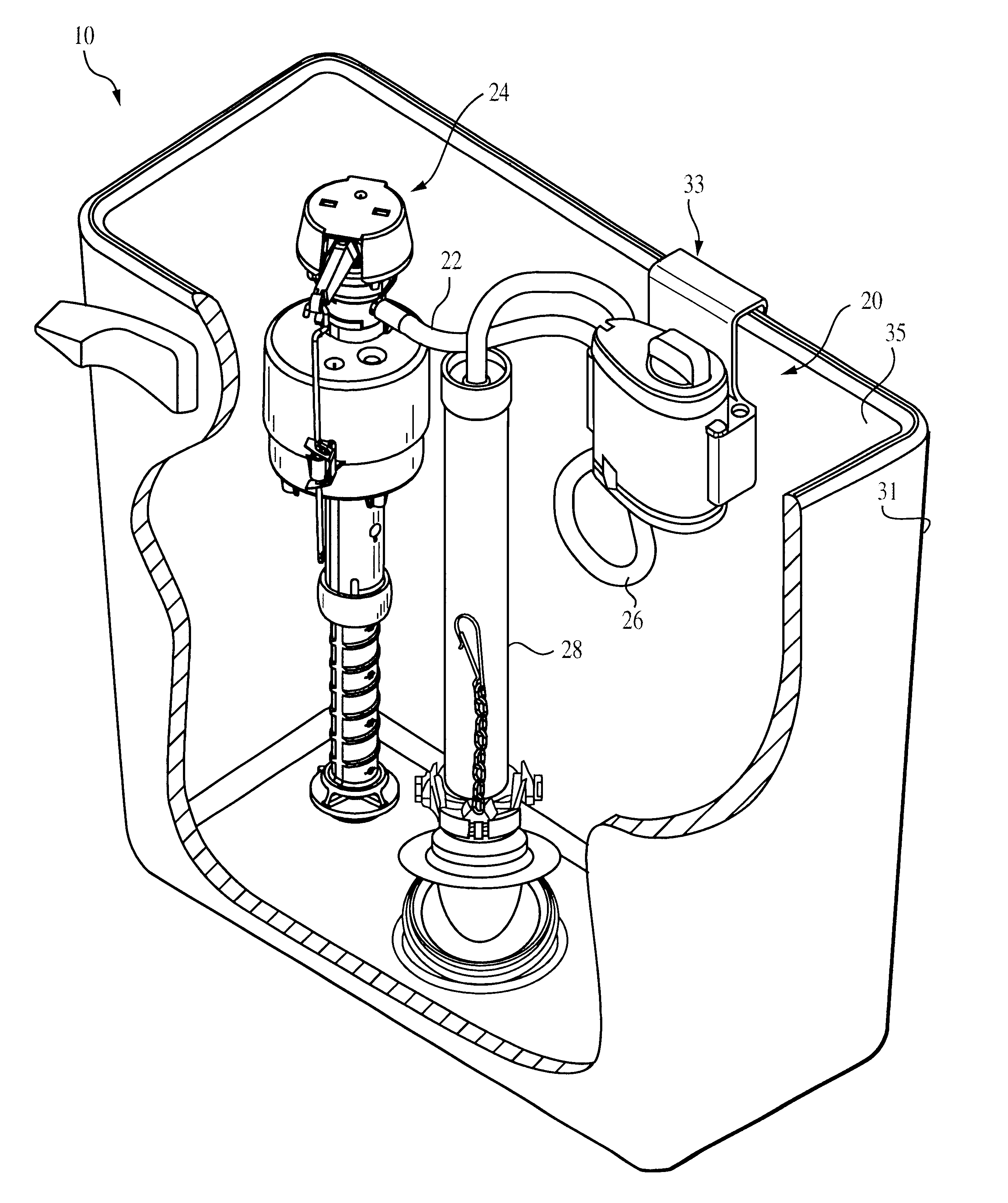 Toilet cleaning dispenser system with removable cartridge