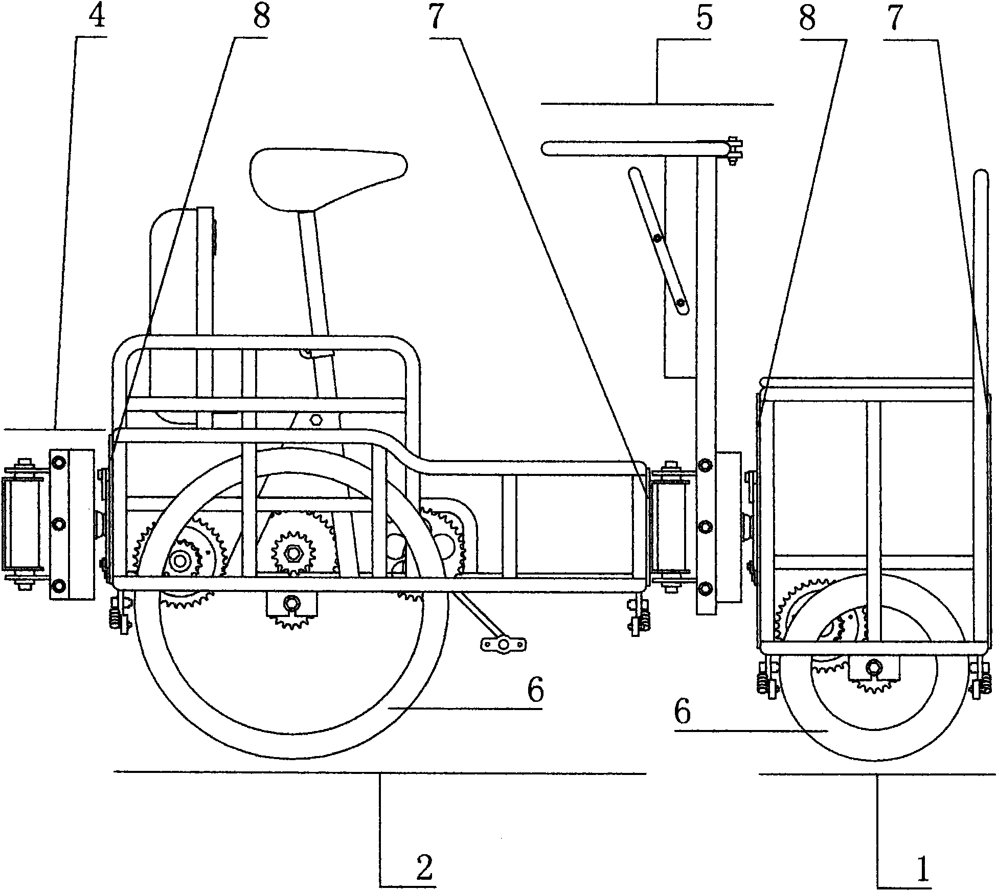 Combined vehicle, combined units and combined connector thereof