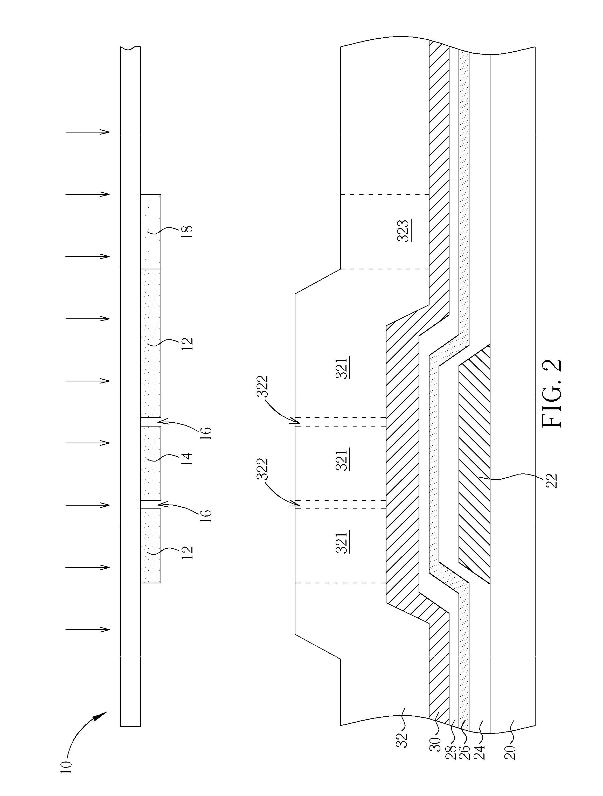 Thin film transistor, photo mask for defining thin film transistor, and method of making thin film transistor