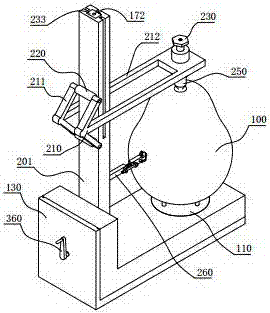 Axisymmetric melon-fruit peeling machine tool and assembling method thereof