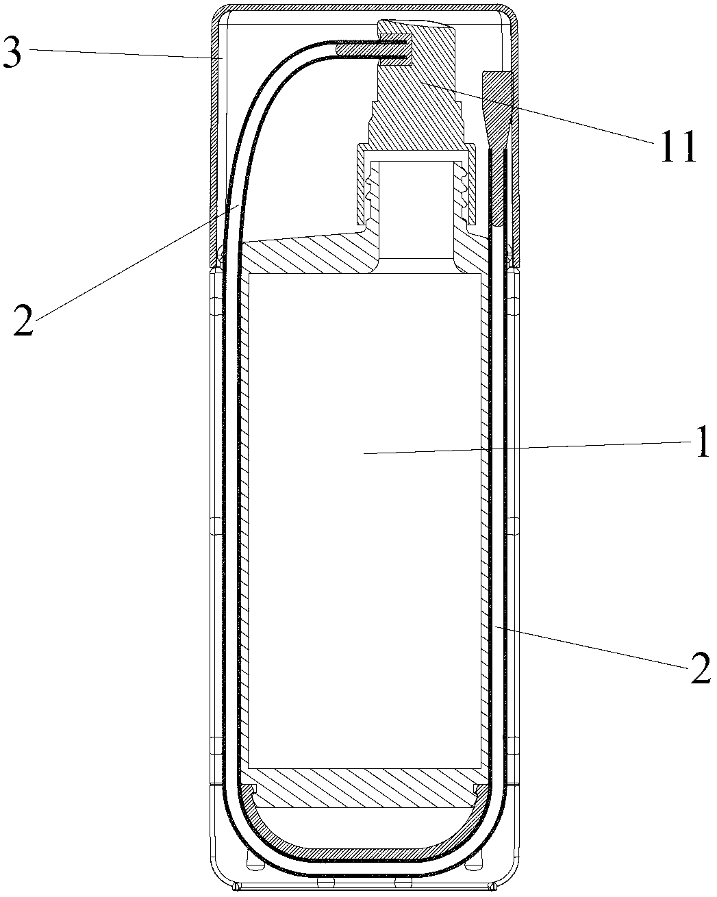 Air conditioner deodorant containing bottle