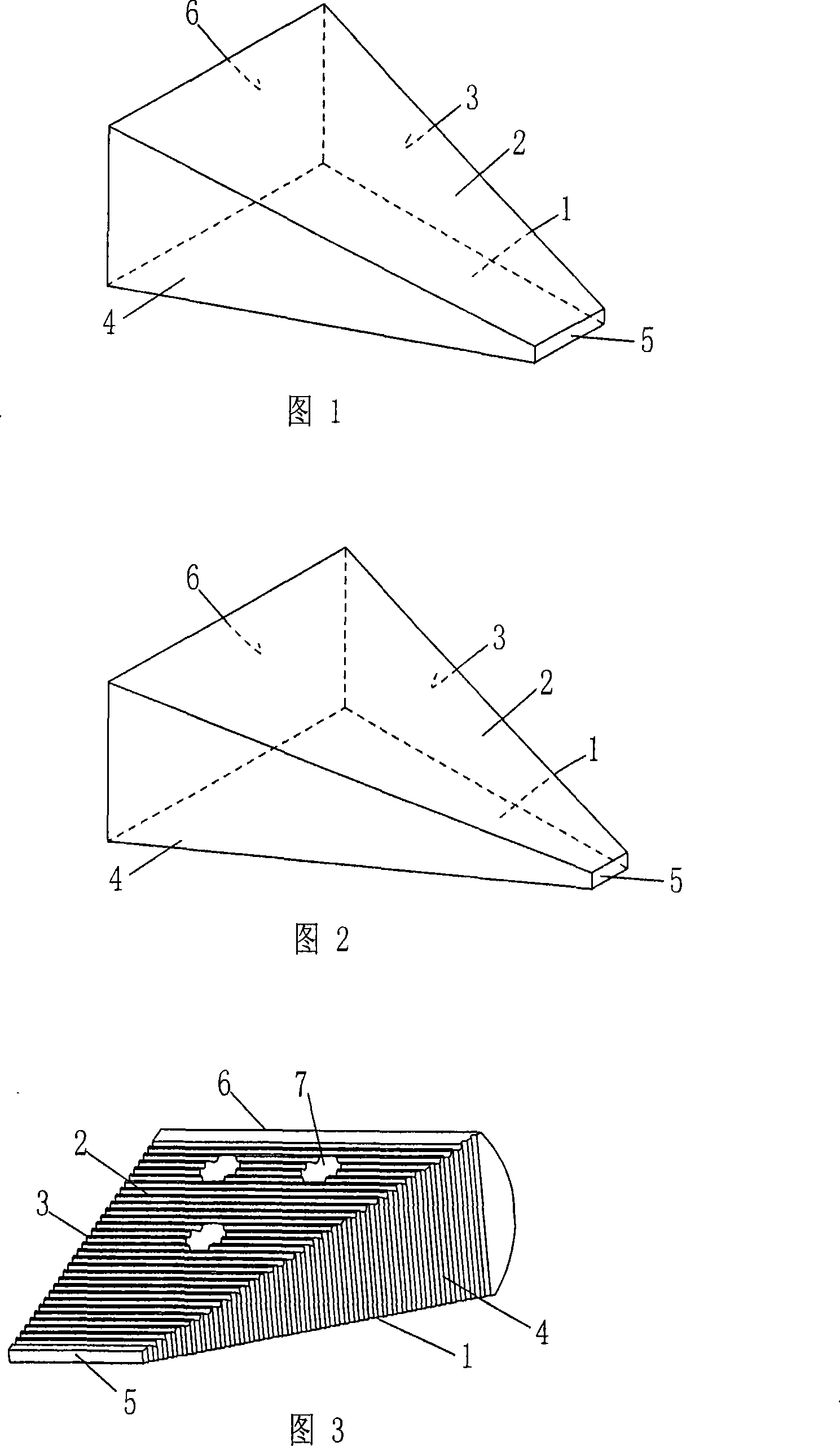 Integral limiting device for door with double-wedge shaped structure