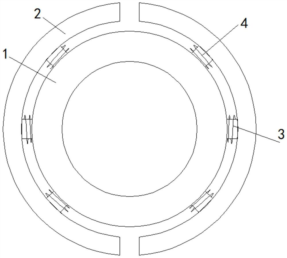 Large-caliber mould pressing lining tetrafluorohydrazine pipeline