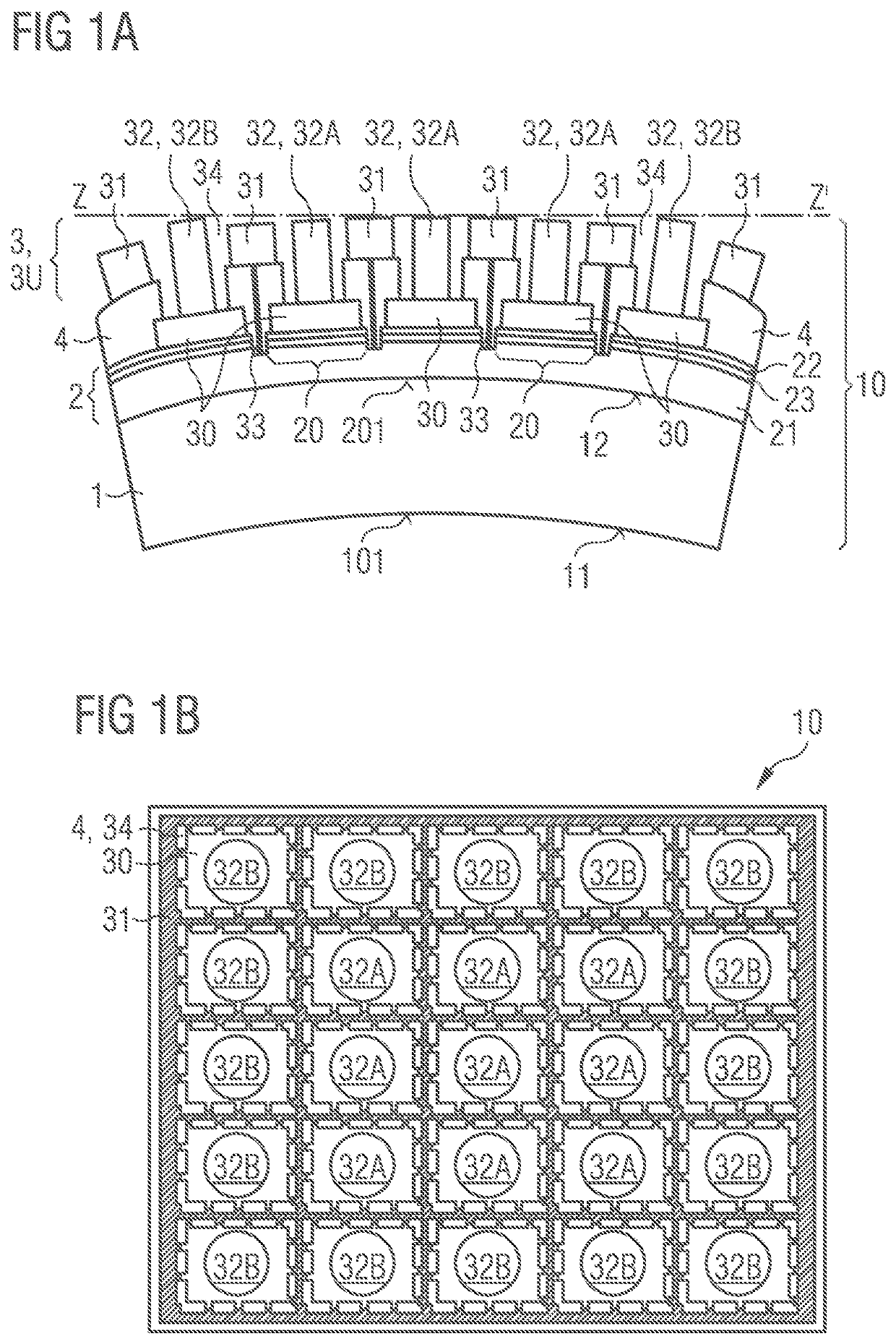 Component with geometrically adapted contact structure and method for producing the same