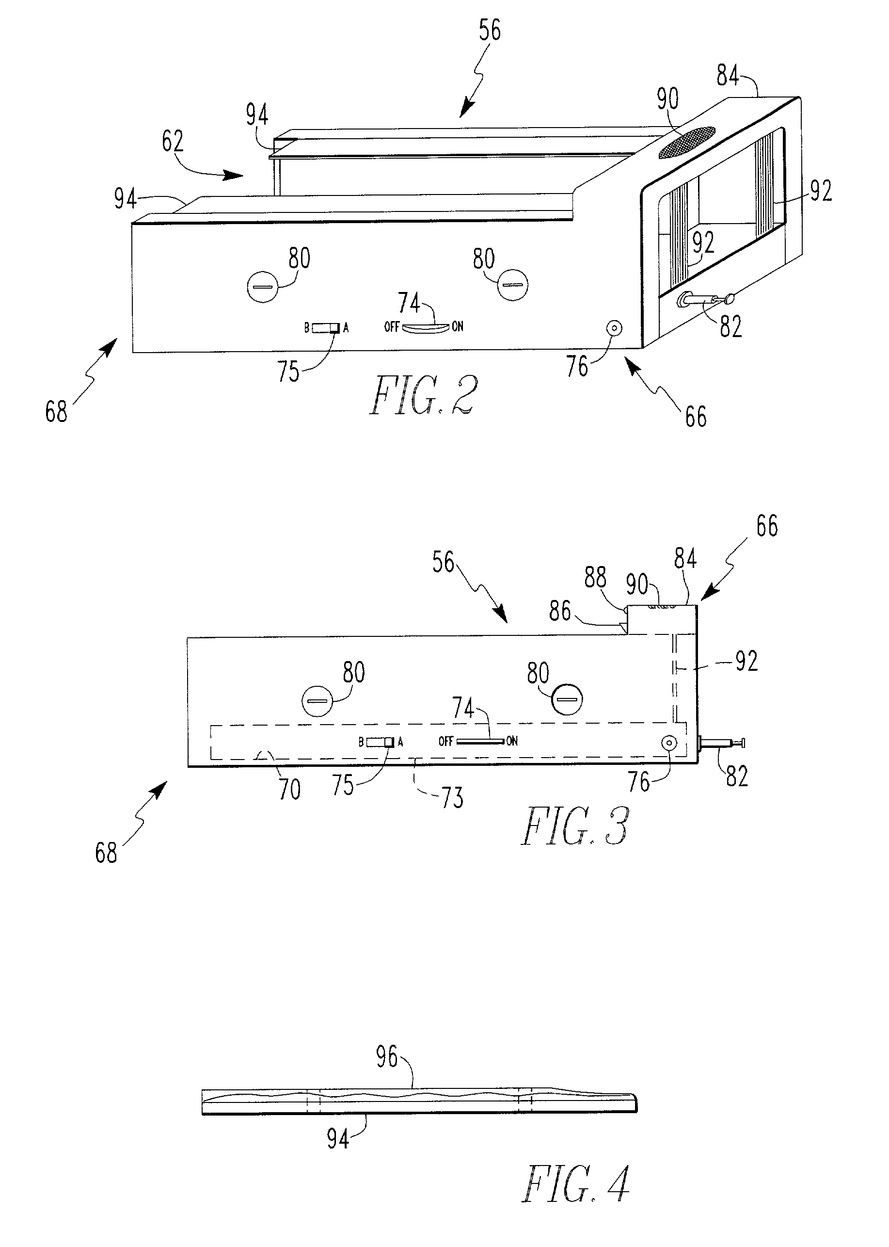 Audio transmitter and remote control receiver and storage apparatus