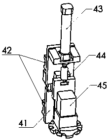 A lens automatic pressing device for a projection unit
