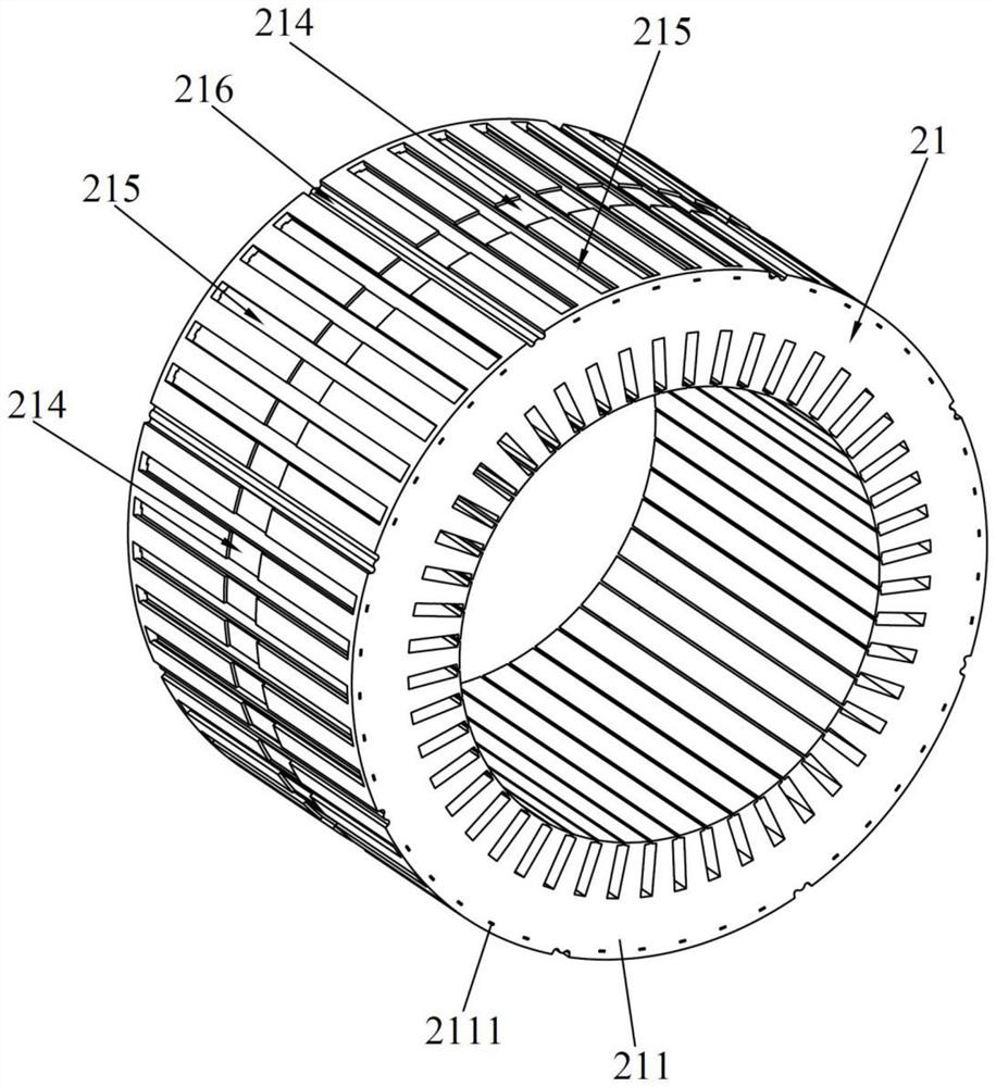 Stator cooling system and motor