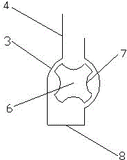 Ball guiding device for bearing steel ball