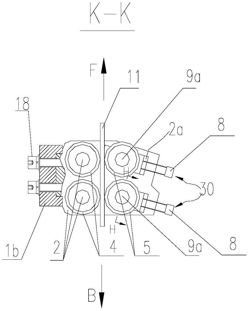 Chord stepping device in steel truss production line