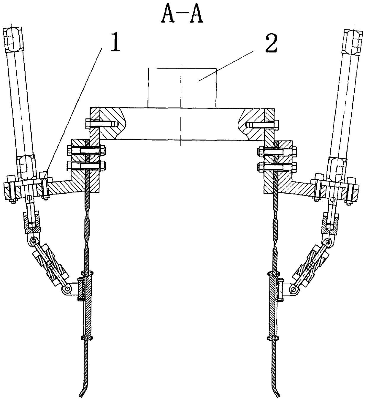 Self-locking boosting type flexible and smooth tail end gripper for serial connection flexible hinge