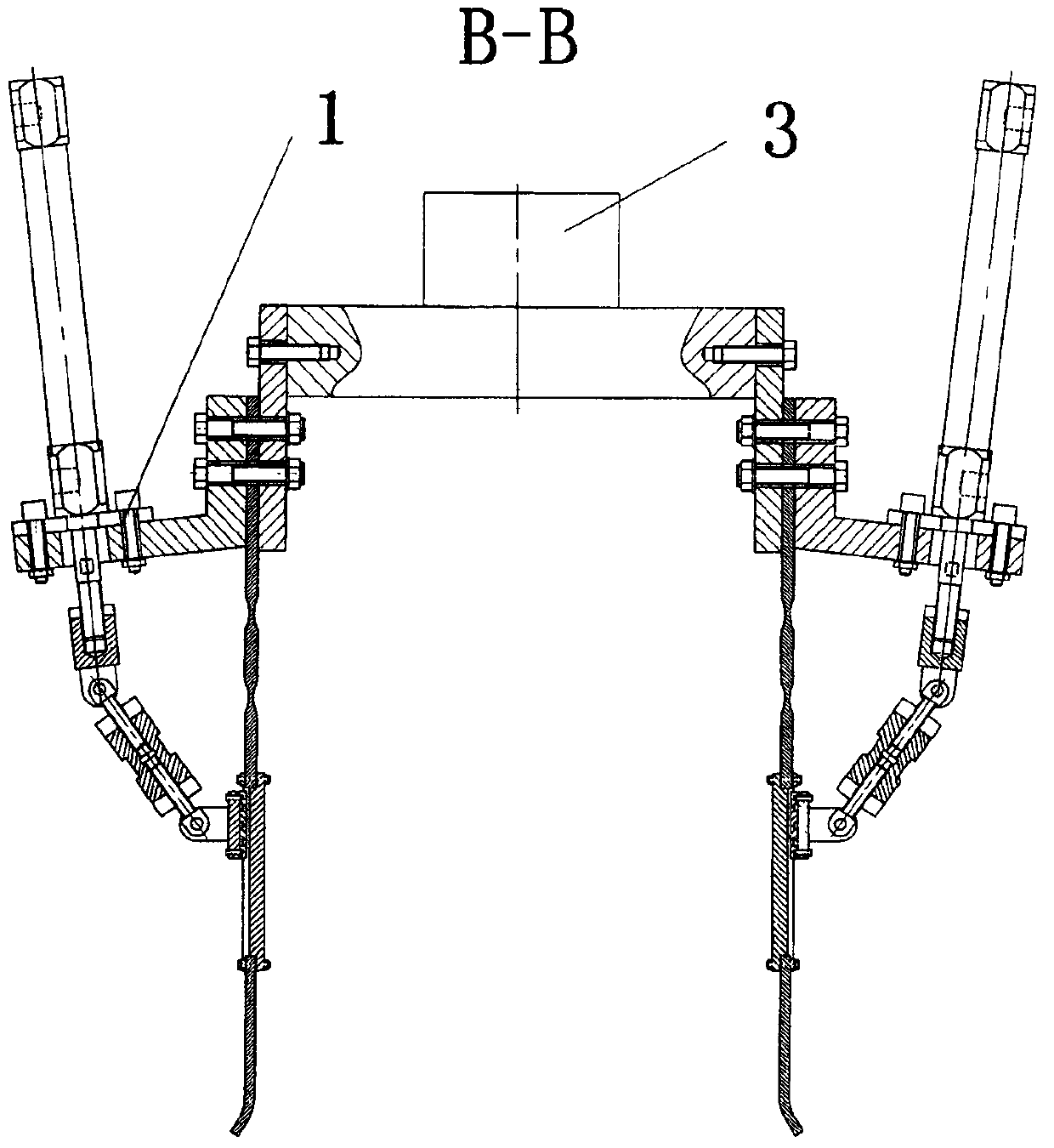 Self-locking boosting type flexible and smooth tail end gripper for serial connection flexible hinge