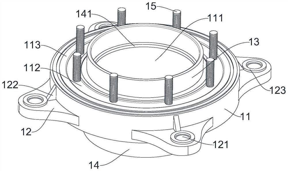 Anti-leakage connector for water outlet of inner membrane of reservoir