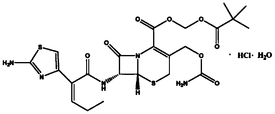 Cefcapene pivoxil hydrochloride granule and preparation method thereof