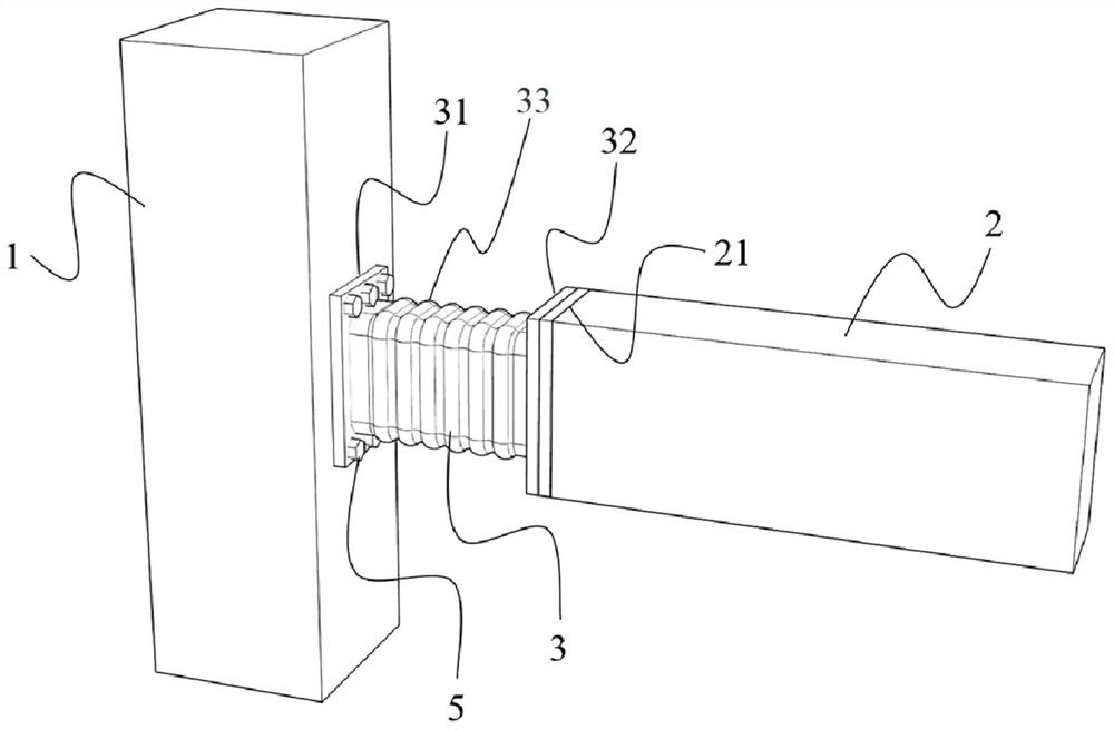 Fabricated beam-column connecting joint