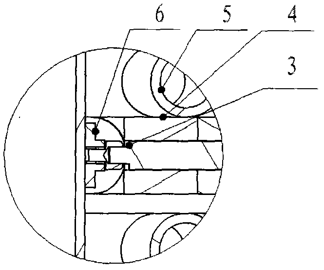Direction line winding mechanism for telescope