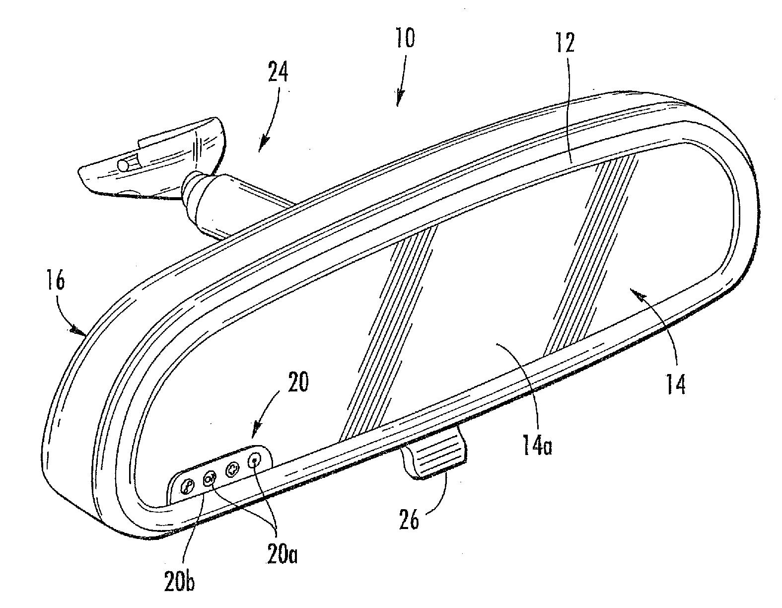 Mirror assembly for vehicle