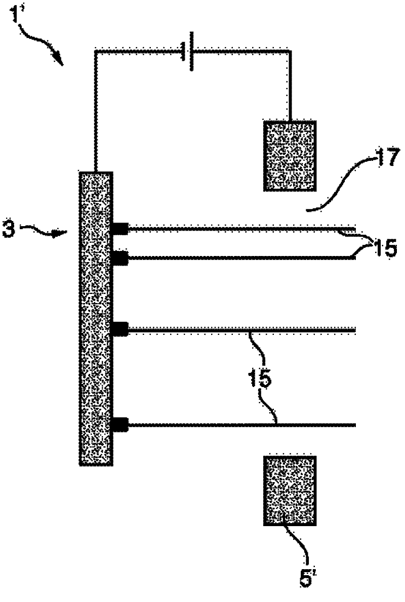 Structured electron emitter for coded source imaging with an x-ray tube