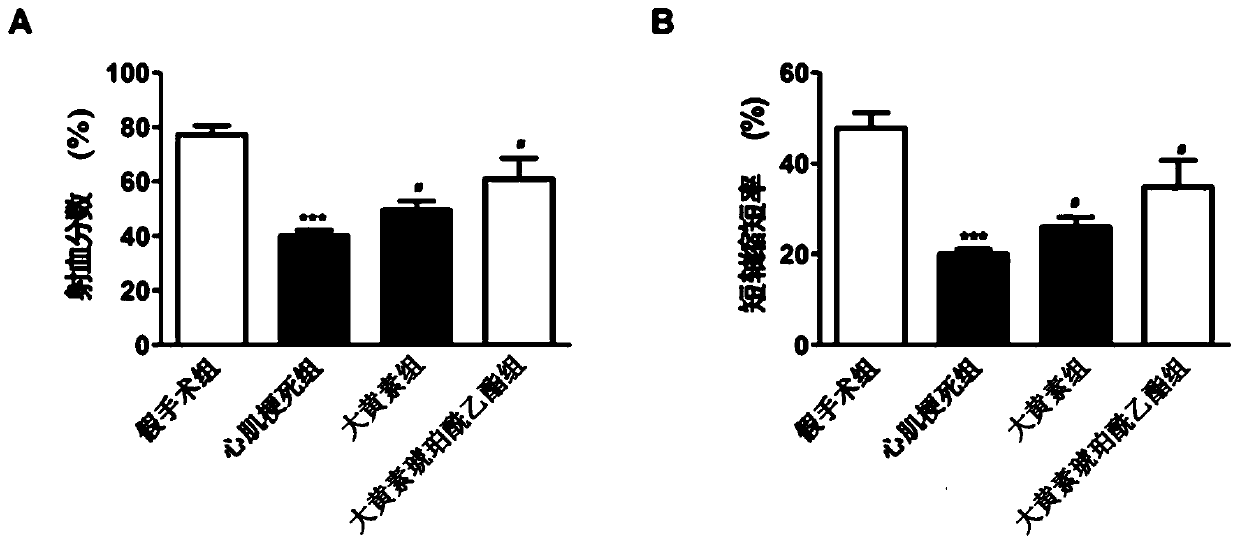 Use of emodin succinyl ester compounds in the preparation of anti-myocardial ischemia drugs