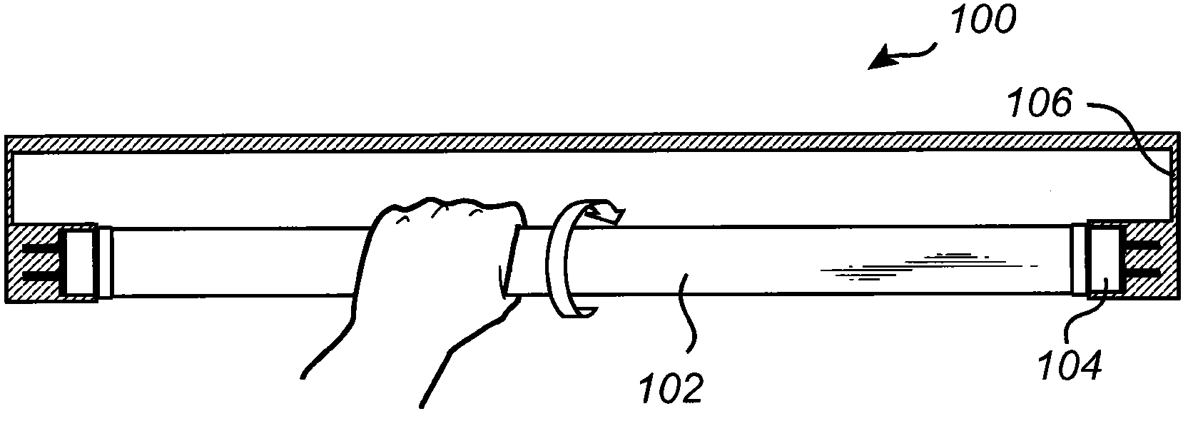 End cap for a tubular light source