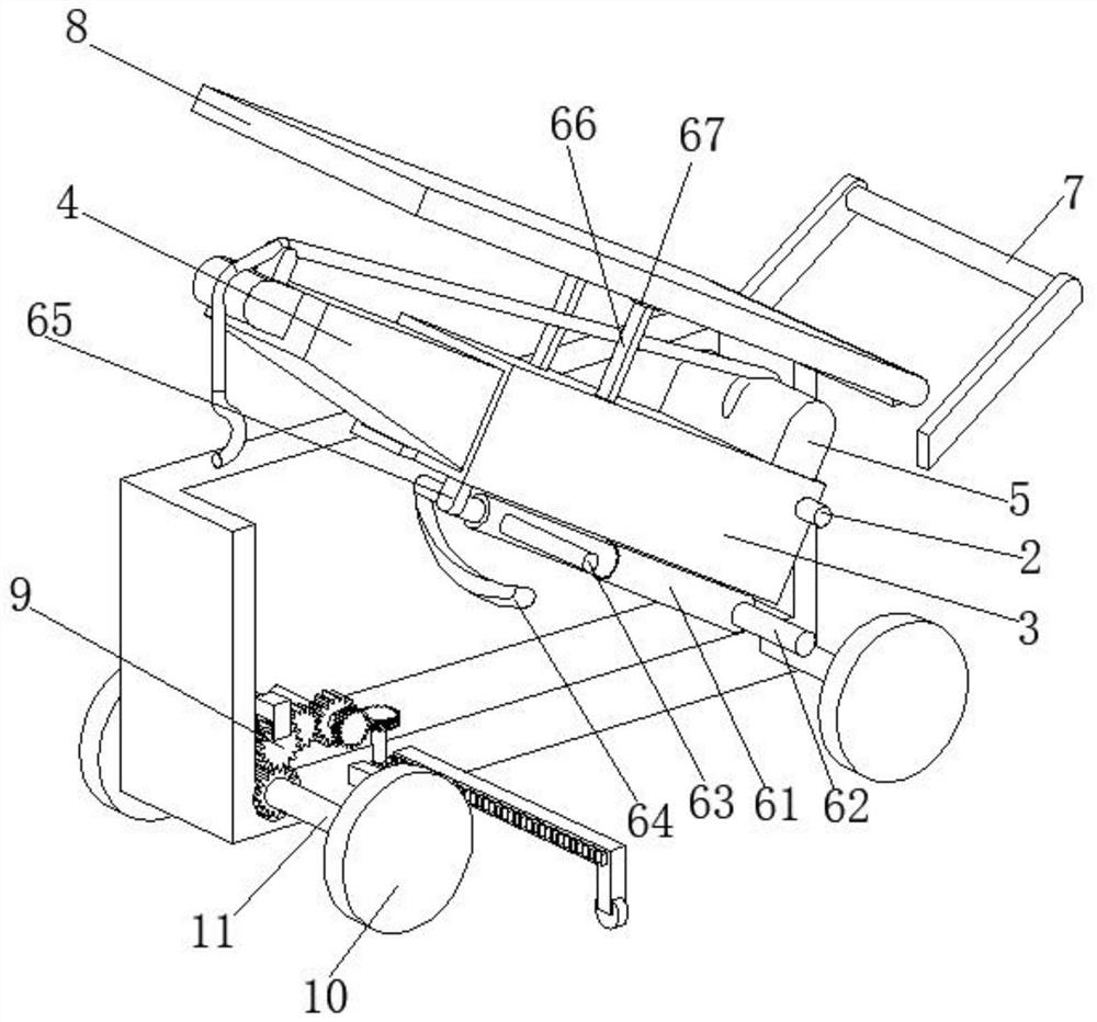 Small material crane and working method thereof
