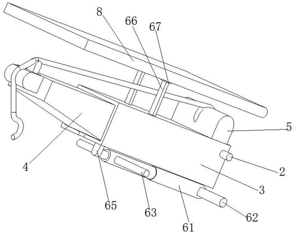 Small material crane and working method thereof