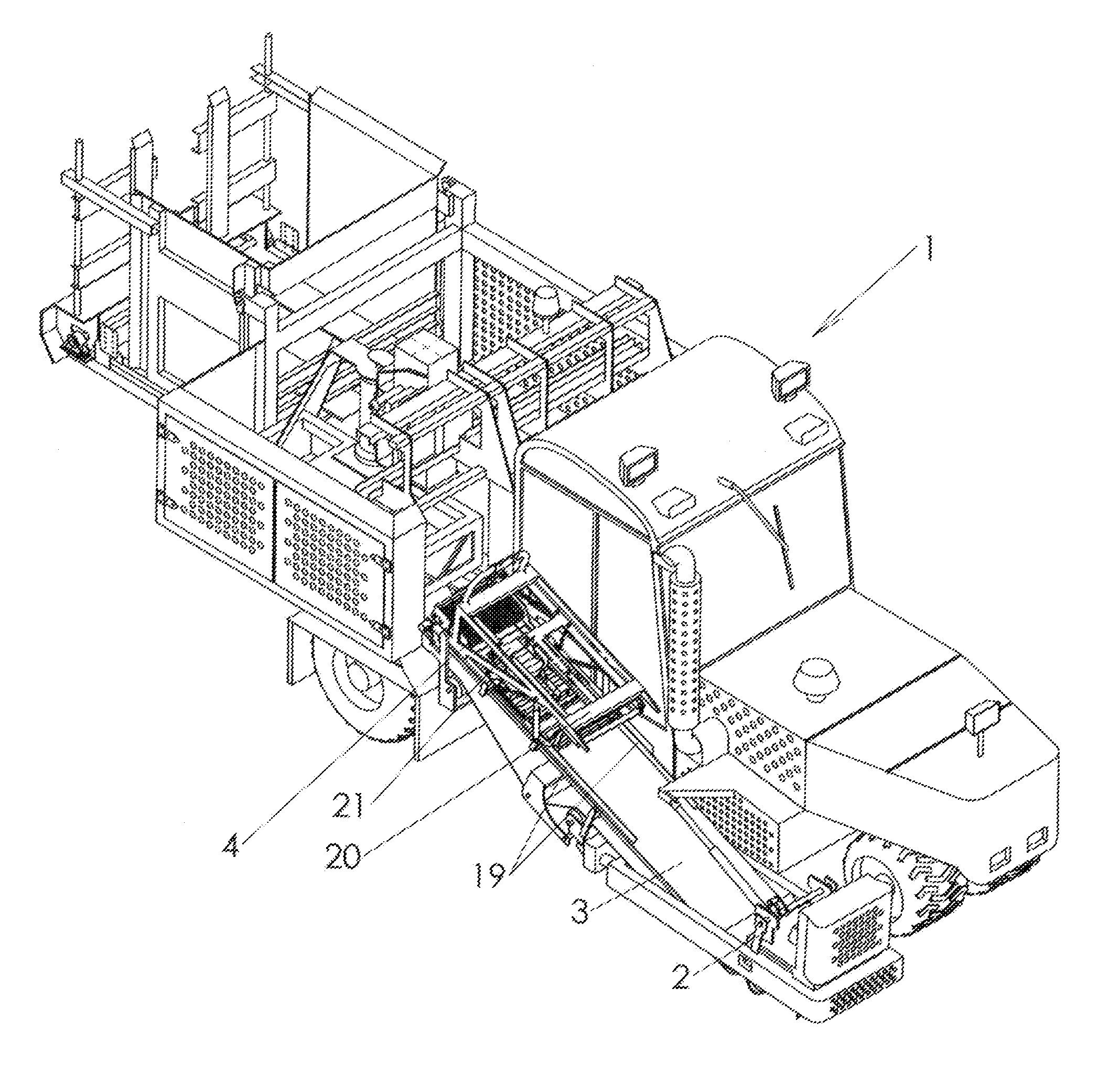 Sod harvester with flap control device