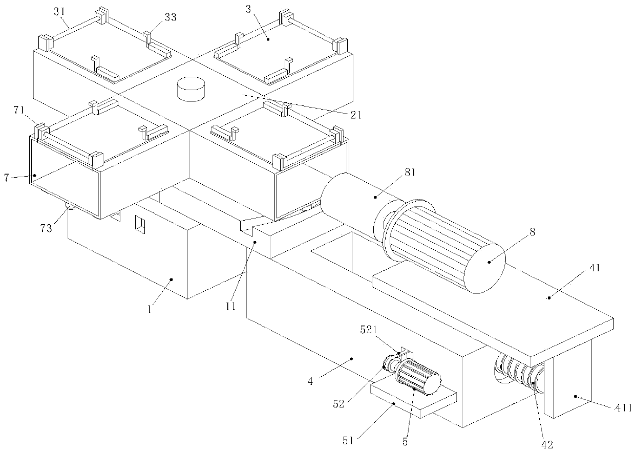 Shield tunneling machine tool batch experiment mechanism