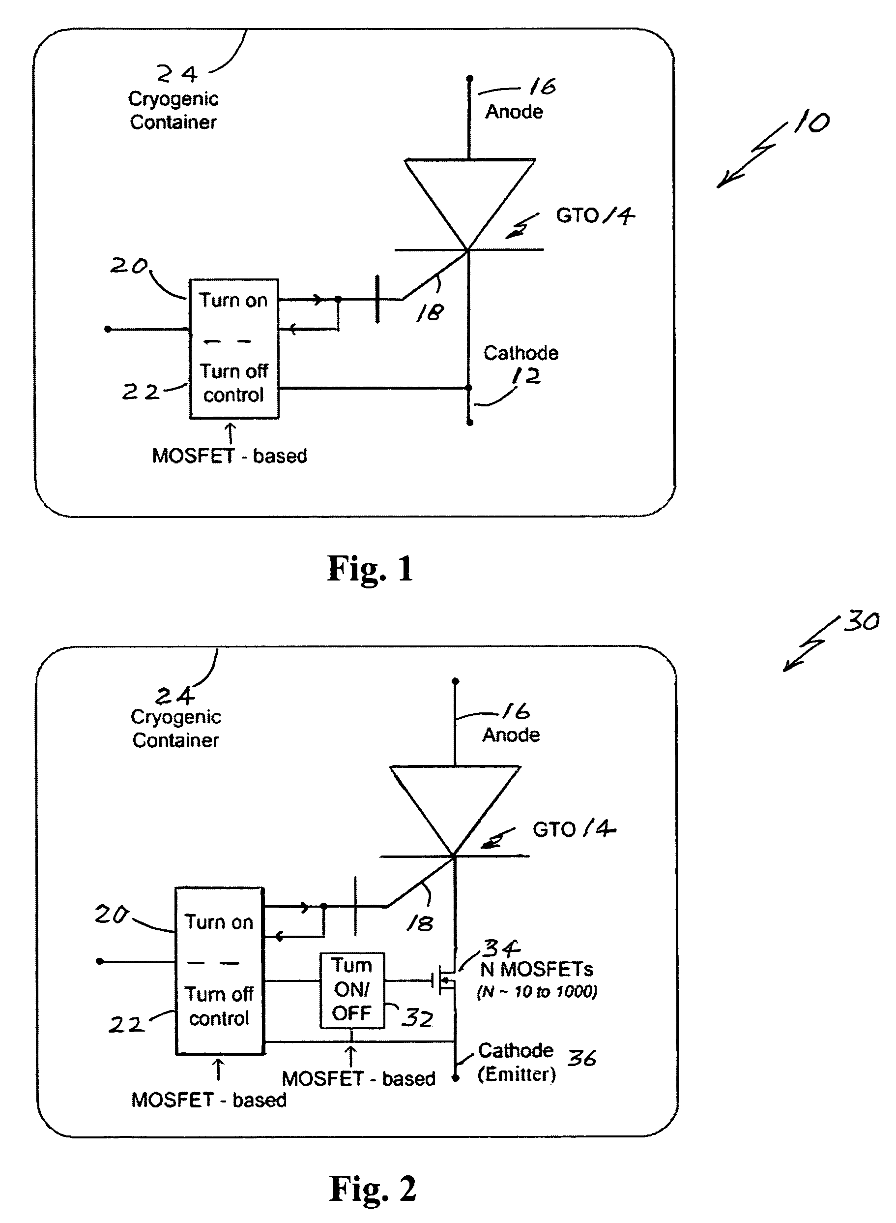 Efficient thyristor-type power switches