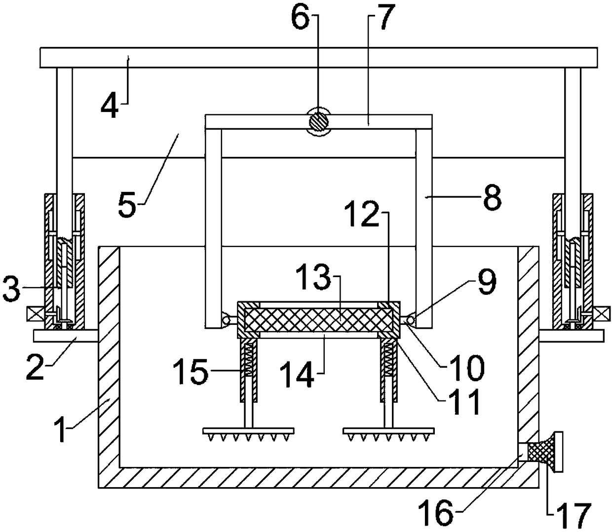 Paper-making equipment with paper curtain shaking function